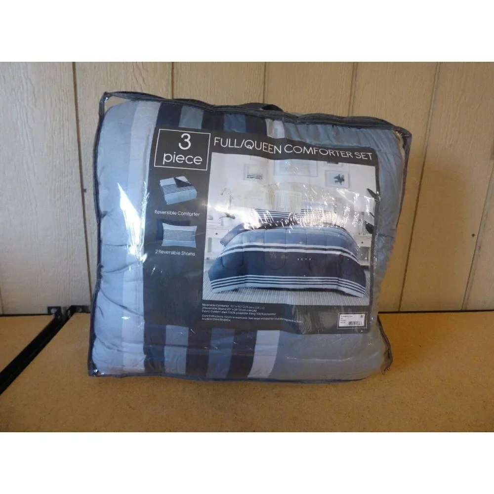 PEM AMERICA Cole Stripe 3-Pc. Comforter Mini Set